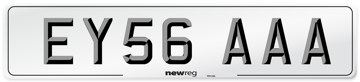 EY56 AAA Number Plate from New Reg